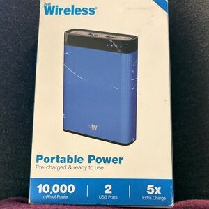 Just Wireless 10,000 mAh portable power bank.